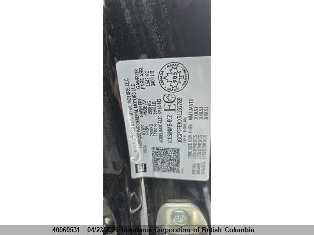 1GCPTFEKXR1191789 Chevrolet Colorado Zr2