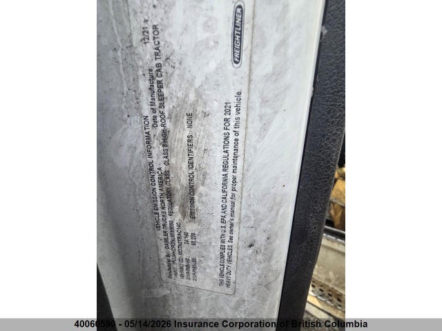 1FUJHHDR2NLMW9898 Freightliner New Cascadia 126
