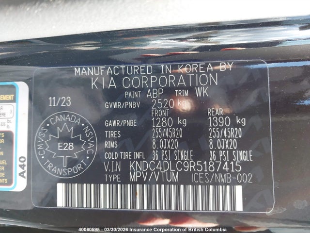 KNDC4DLC9R5187415 KIA EV6
