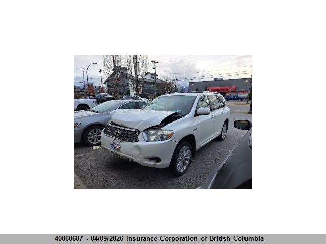 2010 Toyota Highlander Hybrid მანქანა იყიდება აუქციონზე, vin: JTEBW3EH3A2040226, აუქციონის ნომერი: 40060687