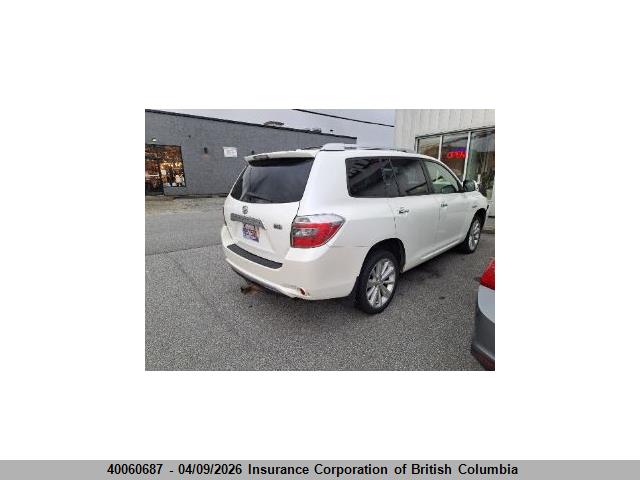 2010 Toyota Highlander Hybrid მანქანა იყიდება აუქციონზე, vin: JTEBW3EH3A2040226, აუქციონის ნომერი: 40060687