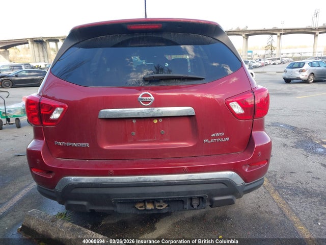 5N1DR2MM5JC617230 Nissan Pathfinder S/sv/sl/platinum