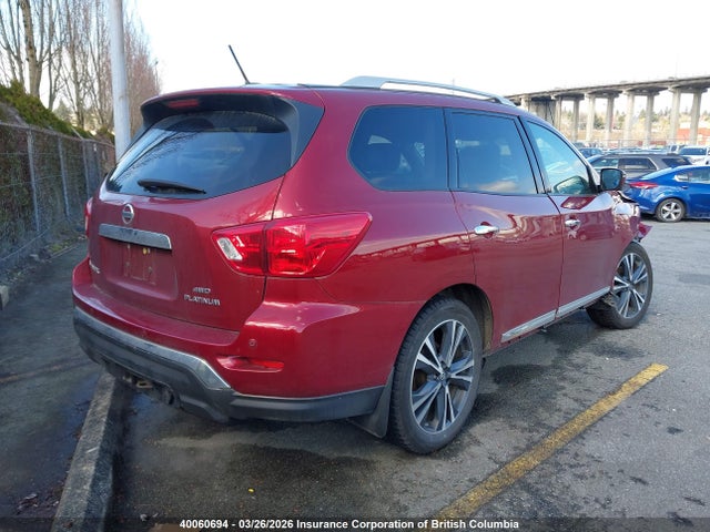 5N1DR2MM5JC617230 Nissan Pathfinder S/sv/sl/platinum