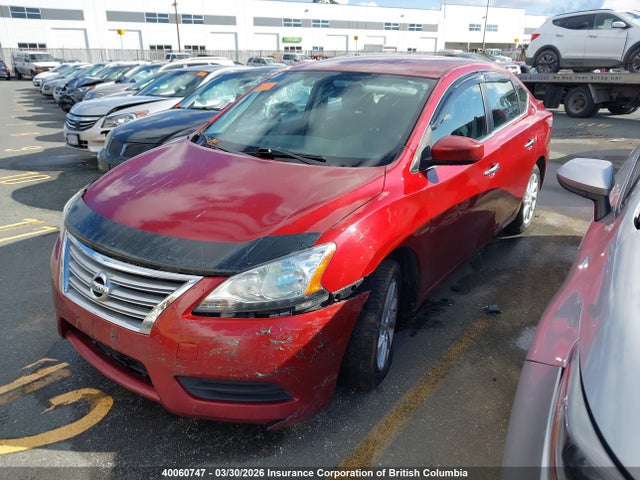 2015 Nissan Sentra S/sv/sr/sl მანქანა იყიდება აუქციონზე, vin: 3N1AB7AP1FL648237, აუქციონის ნომერი: 40060747