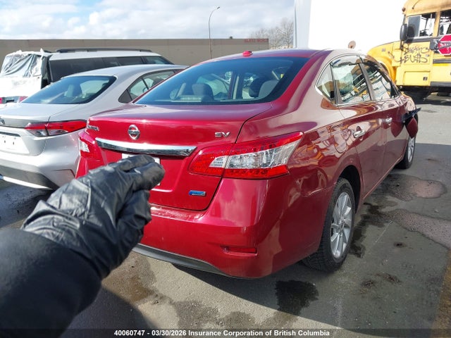 2015 Nissan Sentra S/sv/sr/sl მანქანა იყიდება აუქციონზე, vin: 3N1AB7AP1FL648237, აუქციონის ნომერი: 40060747