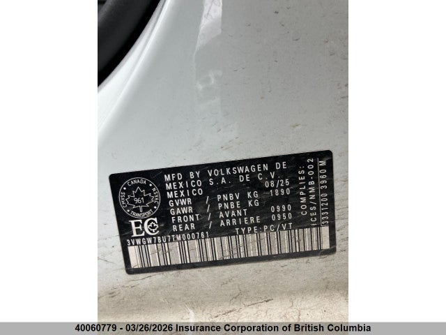 3VWGW7BU7TM000761 Volkswagen Jetta