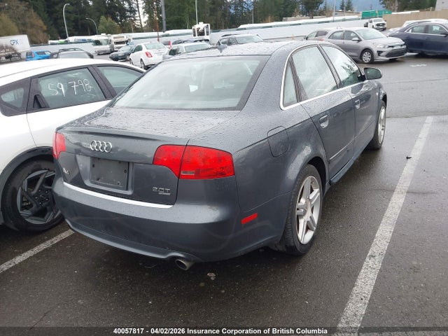 Aukcja sprzedaży 2008 Audi A4 2.0t Quattro, vin: WAUDF78E38A043663, numer aukcji: 40057817
