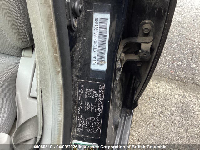 2006 Hyundai Accent Gls მანქანა იყიდება აუქციონზე, vin: KMHCN45C96U031236, აუქციონის ნომერი: 40060810