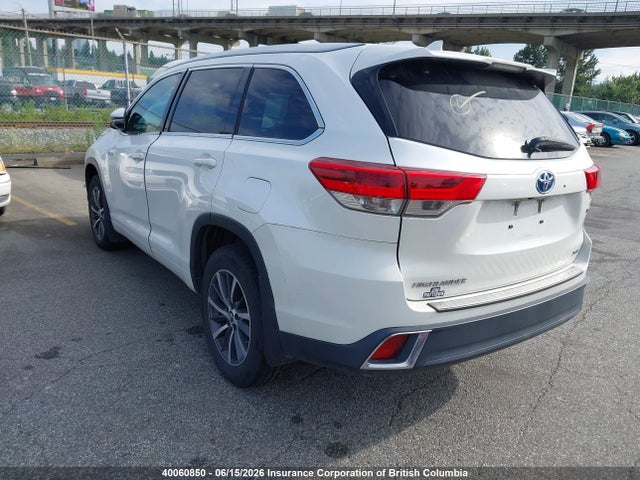 2017 Toyota Highlander Hybrid/xle მანქანა იყიდება აუქციონზე, vin: 5TDJGRFH3HS035528, აუქციონის ნომერი: 40060850