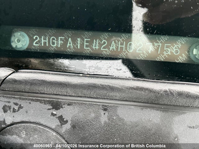 2010 Honda Civic მანქანა იყიდება აუქციონზე, vin: 2HGFA1E42AH027756, აუქციონის ნომერი: 40060965