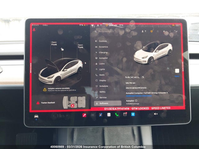 Aukcja sprzedaży 2023 Tesla Model 3, vin: 5YJ3E1EA7PF411414, numer aukcji: 40060989