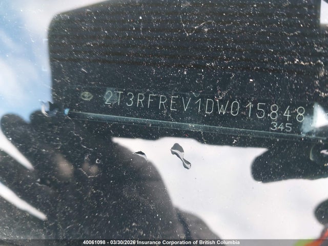 40061098 :رقم المزاد ، 2T3RFREV1DW015848 vin ، 2013 Toyota Rav4 مزاد بيع