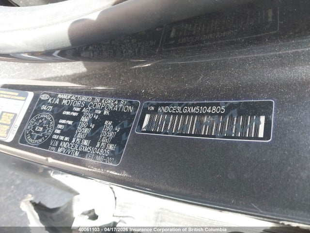KNDCE3LGXM5104805 KIA Niro