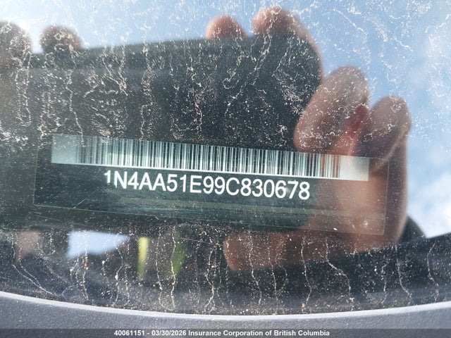 Продаж на аукціоні авто 2009 Nissan Maxima S/sv, vin: 1N4AA51E99C830678, номер лоту: 40061151