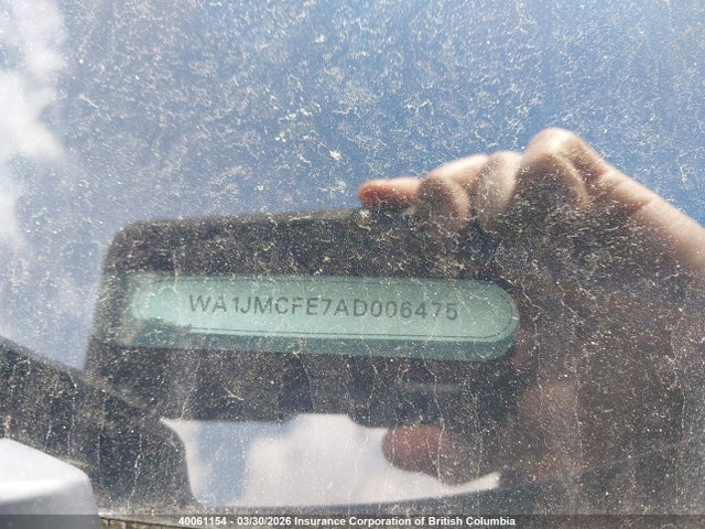 40061154 :رقم المزاد ، WA1JMCFE7AD006475 vin ، 2010 Audi Q7 مزاد بيع