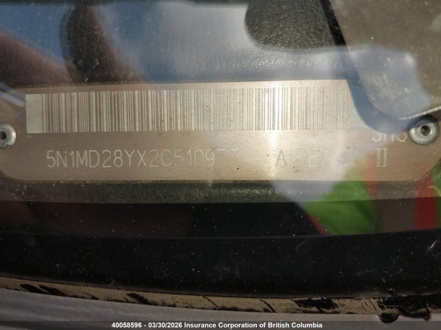 Продаж на аукціоні авто 2002 Nissan Xterra Se/sc, vin: 5N1MD28YX2C510977, номер лоту: 40058596