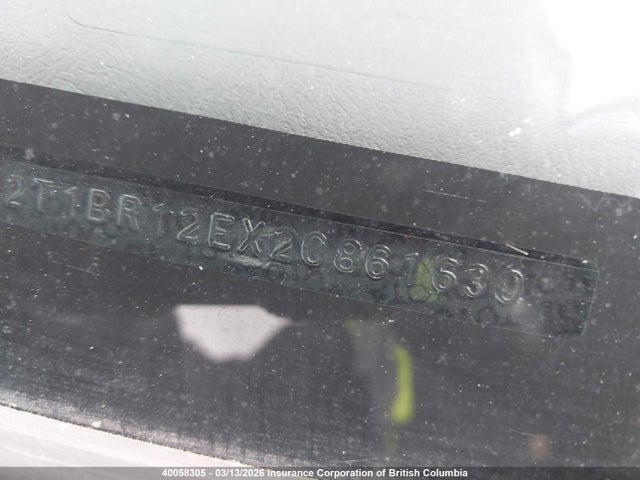 Aukcja sprzedaży 2002 Toyota Corolla Ce/le/s, vin: 2T1BR12EX2C861630, numer aukcji: 40058305