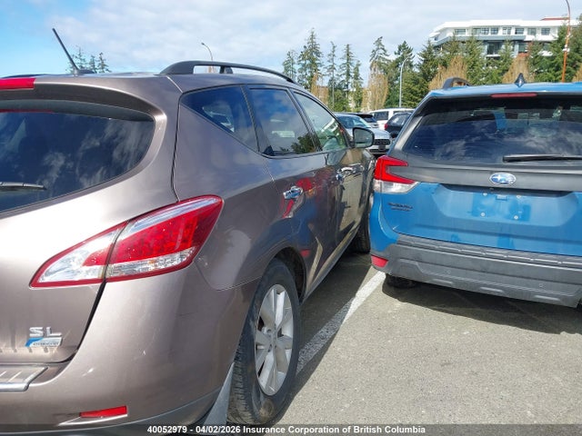 2012 Nissan Murano S/sl/le მანქანა იყიდება აუქციონზე, vin: JN8AZ1MW3CW224139, აუქციონის ნომერი: 40052979