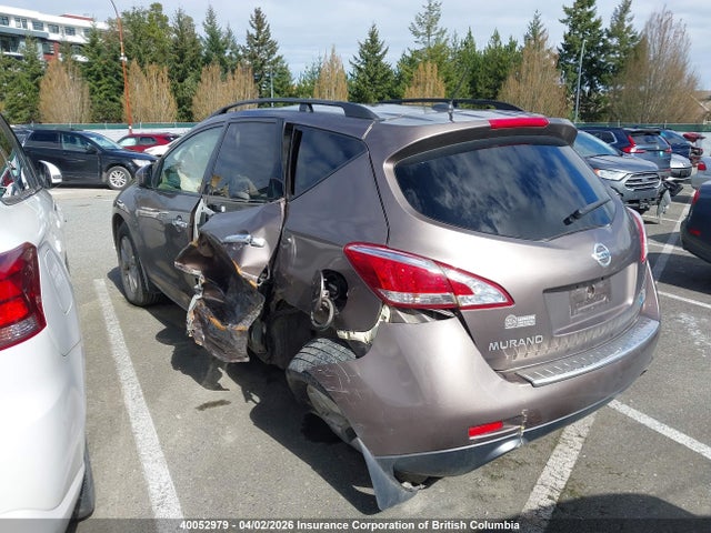 2012 Nissan Murano S/sl/le მანქანა იყიდება აუქციონზე, vin: JN8AZ1MW3CW224139, აუქციონის ნომერი: 40052979