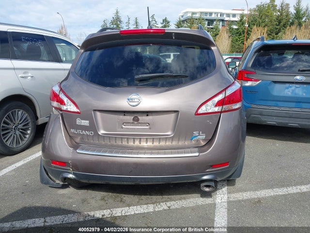 2012 Nissan Murano S/sl/le მანქანა იყიდება აუქციონზე, vin: JN8AZ1MW3CW224139, აუქციონის ნომერი: 40052979