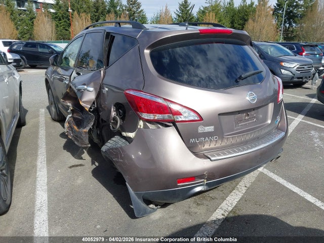 2012 Nissan Murano S/sl/le მანქანა იყიდება აუქციონზე, vin: JN8AZ1MW3CW224139, აუქციონის ნომერი: 40052979
