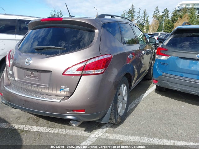 2012 Nissan Murano S/sl/le მანქანა იყიდება აუქციონზე, vin: JN8AZ1MW3CW224139, აუქციონის ნომერი: 40052979