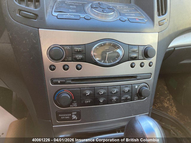 40061226 :رقم المزاد ، JN1DV6AP7BM603494 vin ، 2011 Infiniti G25 مزاد بيع