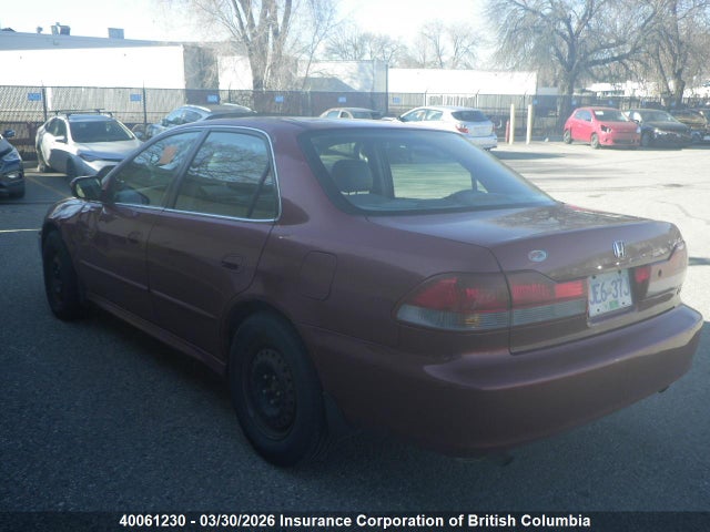 40061230 :رقم المزاد ، 1HGCG165X2A801843 vin ، 2002 Honda Accord Ex مزاد بيع