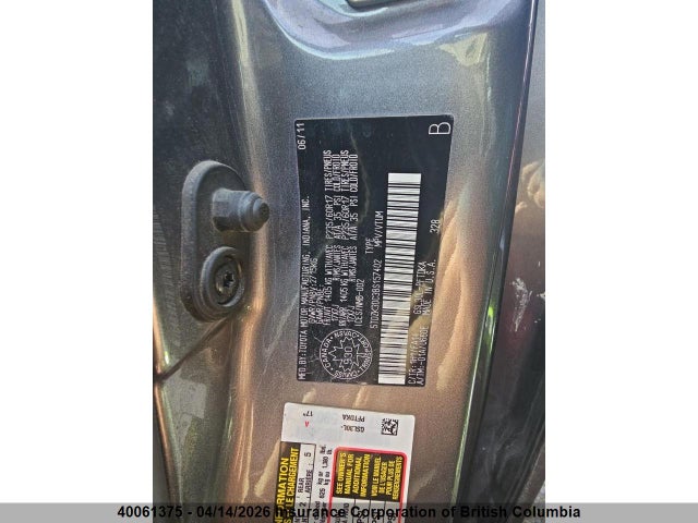 2011 Toyota Sienna მანქანა იყიდება აუქციონზე, vin: 5TDZK3DC3BS157402, აუქციონის ნომერი: 40061375