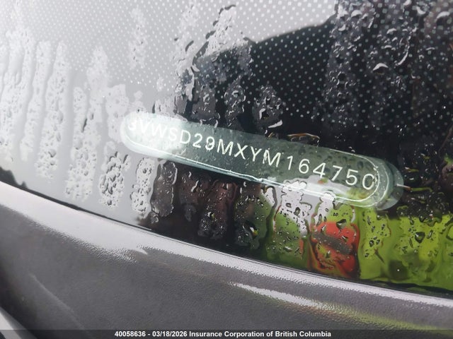 Aukcja sprzedaży 2000 Volkswagen Jetta Gls, vin: 3VWSD29MXYM164750, numer aukcji: 40058636