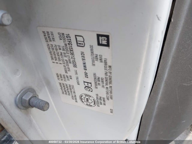Aukcja sprzedaży 2006 Gmc Savana G1500, vin: 1GTFG15X361216266, numer aukcji: 40058722