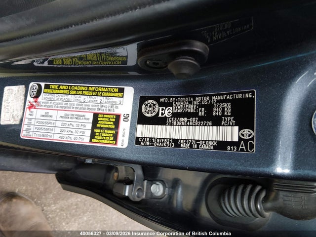 2T1BURHE4HC922726 Toyota Corolla L/le/xle/se/xse