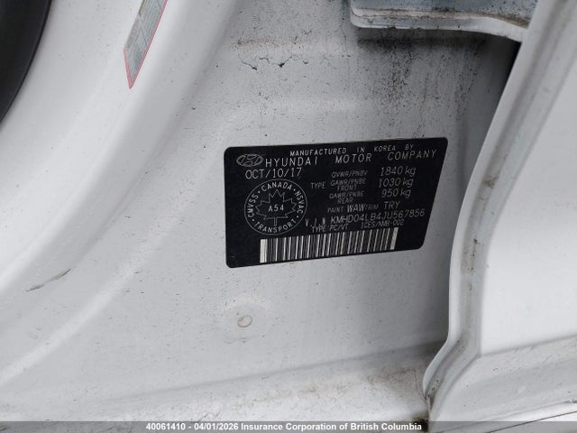 KMHD04LB4JU567856 Hyundai Elantra Sport Tech