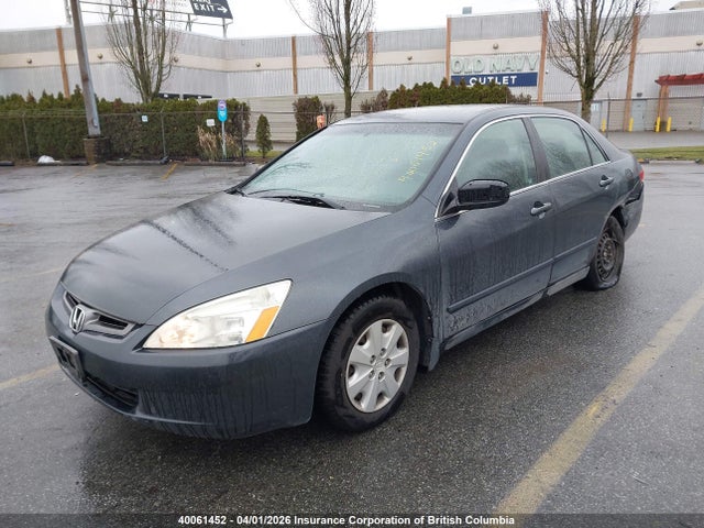 2004 Honda Accord Lx მანქანა იყიდება აუქციონზე, vin: 1HGCM56424A805346, აუქციონის ნომერი: 40061452