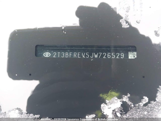 Aukcja sprzedaży 2018 Toyota Rav4 Le, vin: 2T3BFREV5JW726529, numer aukcji: 40059557