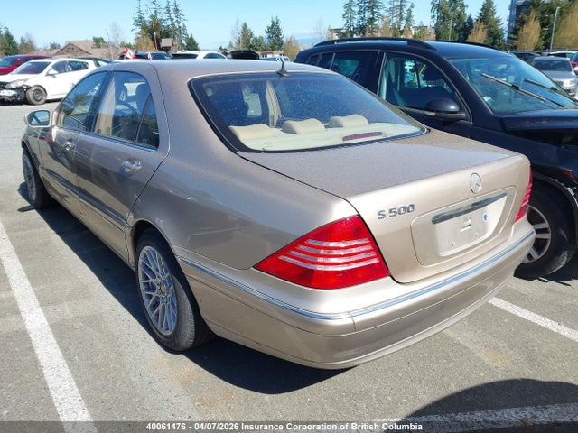 40061476 :رقم المزاد ، WDBNG75J13A321313 vin ، 2003 Mercedes-benz S 500 4matic مزاد بيع