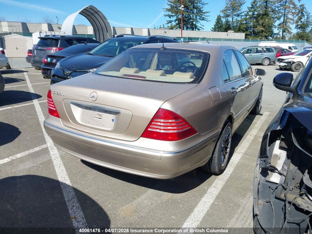40061476 :رقم المزاد ، WDBNG75J13A321313 vin ، 2003 Mercedes-benz S 500 4matic مزاد بيع