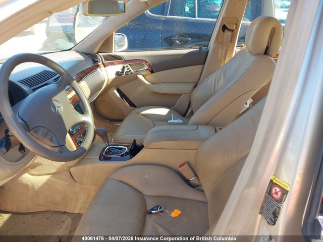 40061476 :رقم المزاد ، WDBNG75J13A321313 vin ، 2003 Mercedes-benz S 500 4matic مزاد بيع
