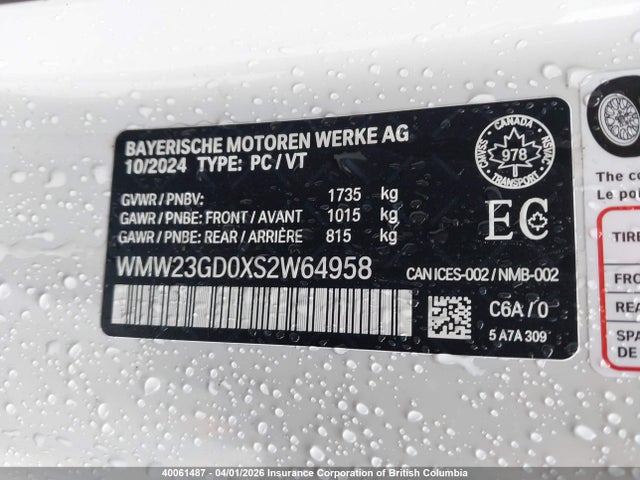 WMW23GD0XS2W64958 Mini COOPER S
