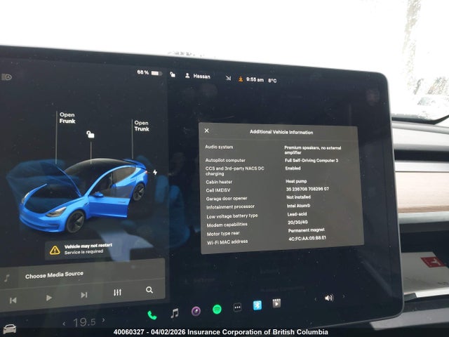 Aukcja sprzedaży 2021 Tesla Model 3 Standard Range/standard Range Plus, vin: 5YJ3E1EA2MF842836, numer aukcji: 40060327