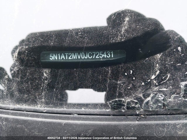 5N1AT2MV0JC725431 Nissan Rogue Sv/sl