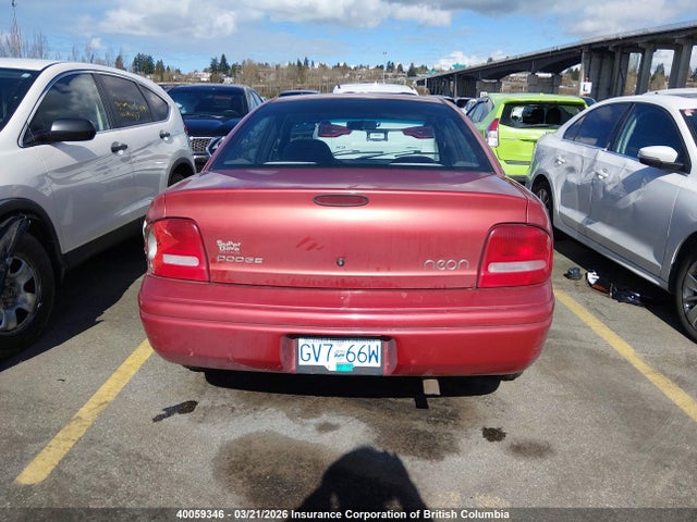 Aukcja sprzedaży 1998 Dodge Neon Highline/sport/le, vin: 1B3ES47C6WD587251, numer aukcji: 40059346