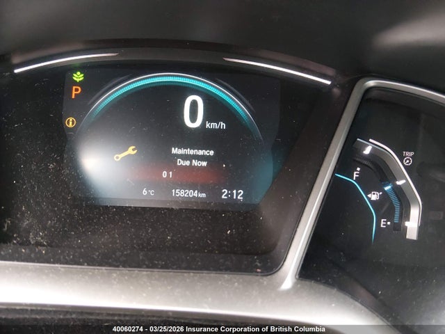40060274 :رقم المزاد ، 2HGFC1F42GH100237 vin ، 2016 Honda Civic Ex مزاد بيع