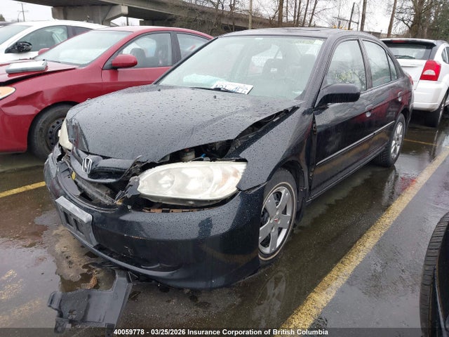 2004 Honda Civic Si Si მანქანა იყიდება აუქციონზე, vin: 2HGES16854H913777, აუქციონის ნომერი: 40059778