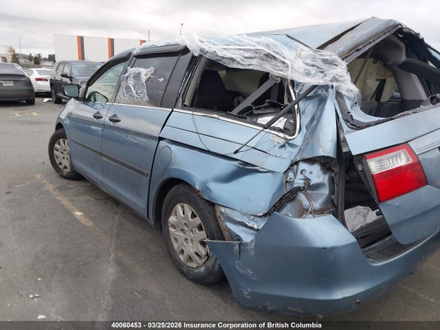 40060453 :رقم المزاد ، 5FNRL38295B507879 vin ، 2005 Honda Odyssey Lx مزاد بيع