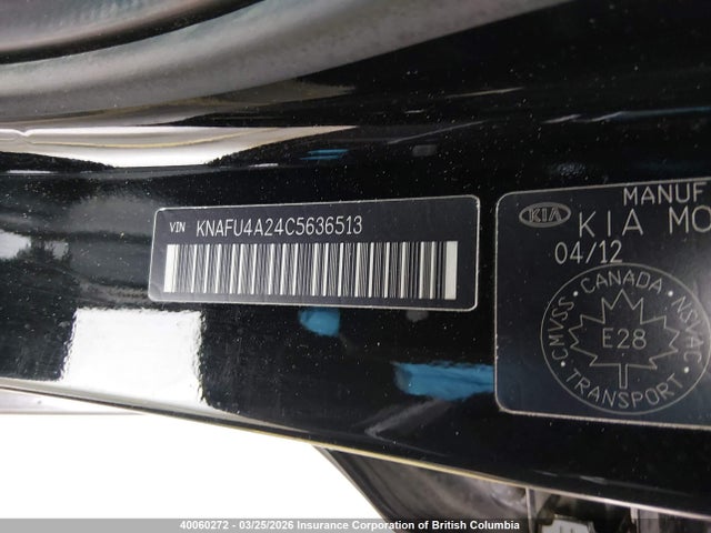 Aukcja sprzedaży 2012 Kia Forte Ex, vin: KNAFU4A24C5636513, numer aukcji: 40060272