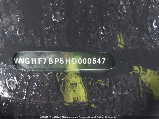 40061215 :رقم المزاد ، WVGHF7BP5HD000547 vin ، 2017 Volkswagen Touareg Execline W/ R-line مزاد بيع