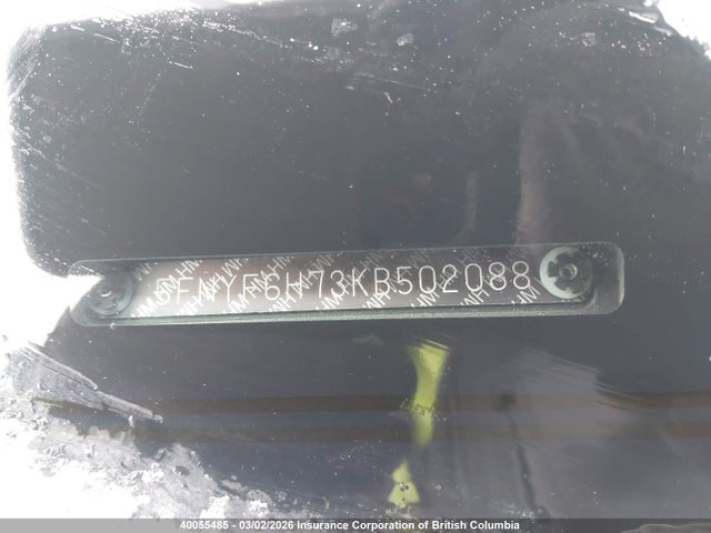 5FNYF6H73KB502088 Honda PILOT EXL