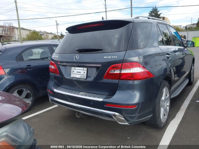 40061983 :رقم المزاد ، 4JGDA2EB7CA039568 vin ، 2012 Mercedes-benz Ml 350 Bluetec 4matic مزاد بيع