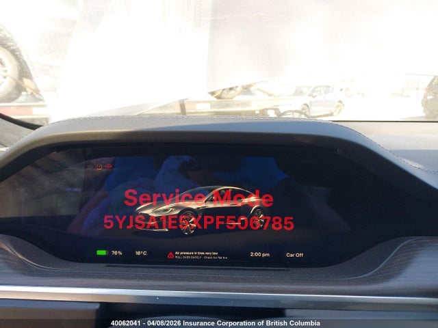 40062041 :رقم المزاد ، 5YJSA1E5XPF506785 vin ، 2023 Tesla Model S مزاد بيع